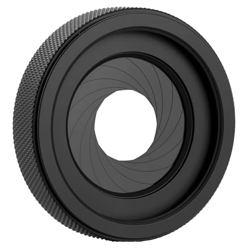 Adjustable Iris Aperture Diaphragm M30 to M37 Iris Aperture Diaphragm Adapter Optical Diaphragm 1.5-26mm Lens Module Adapter Ring PVS-14 PSV14 Optics