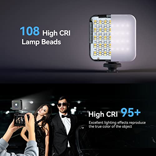 SmallRig P108 Mini RGB LED Video Light, Portable Camera Lights