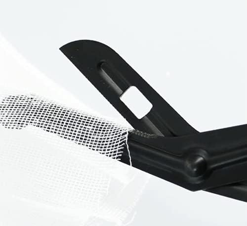 Scissors EMT Bent 7.7 Inch Matt Titanium Coated Stainless Steel Scissors or Gauze (Black)