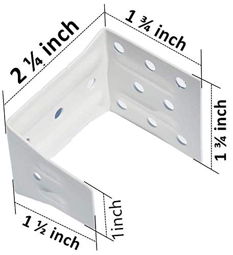 [Australia - AusPower] - cuteLEC Center Support Bracket 2 Pack White Color for 2" High Profile Blinds Headrail Holder 