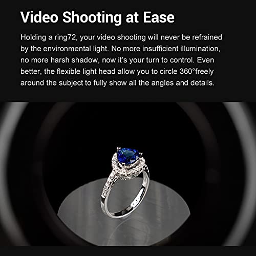 Godox Ring 72 Macro LED Ring Light with 8 Lens Adapter Rings