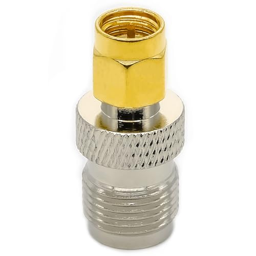 2 x SMA TNC Coaxial Adapter SMA Male to TNC Female Low Loss TNC to SMA Coaxial Cable Connector for WiFi Radio LTE Antenna Router Antennas