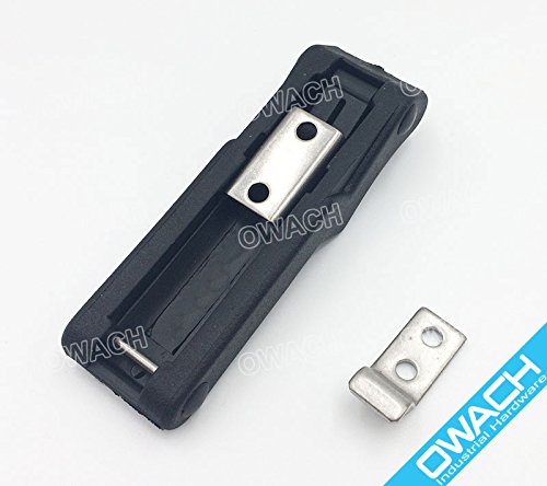 [Australia - AusPower] - Flexible Draw Latch 4'' Soft Black Rubber Replacement Southco C7-10 for Cooler, Boat Compartment, Cargo Box 