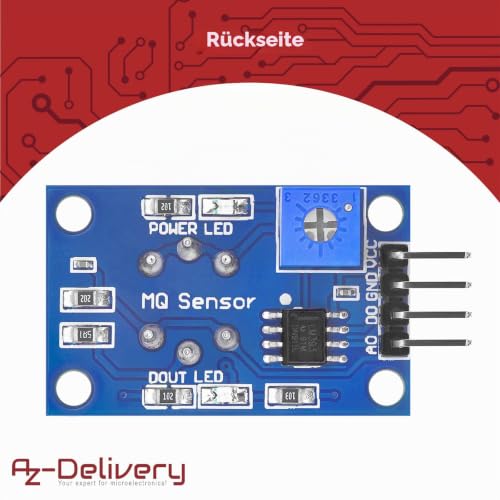 AZDelivery ⭐⭐⭐⭐⭐ MQ-135 Air Quality Sensor Module for Arduino 1x MQ-2 1