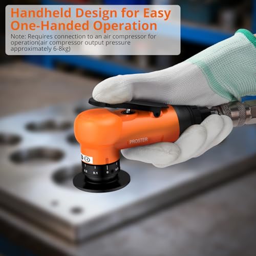 Proster Pneumatic Chamfering Tool 30000 RPM - 45° Air-Powered Chamfering Machine 1/4 Inch Air Inlet Air Chamfer Tool with 12 C-Angle & 10 R-Angle Blades, for Chamfer, Metal, Wood, Trimming, Deburring
