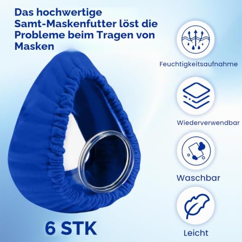Full Face CPAP Mask Liners CPAP Mask Inserts Reusable to Reduce Air Leaks and Bubbles High-Quality CPAP Accessories for Most Full Masks