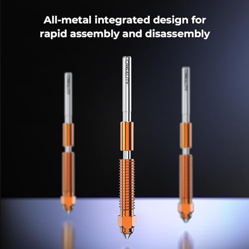 Creality Unicorn Quick-Swap Nozzle Kit for K1C, Ender 3 V3, 3D Printer High Speed Tri-Metal Copper Nozzle and Titanium Alloy Heatbreak Nozzle Kit for K1 Max, Ender 3 V3 Plus