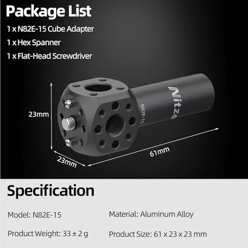Nitze Camera Mount Cube Adapter - N82E-15