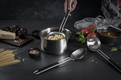 Kuhn Rikon Essential Ladle – Stainless Steel Bowl with Comfortable Handle for Serving Soups, Stews & Sauces