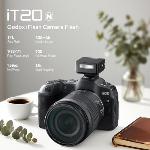 Godox iT20 N Flash for Nikon, iT20-N Mini TTL Flash with Intuitive Screen iT20-N for Nikon