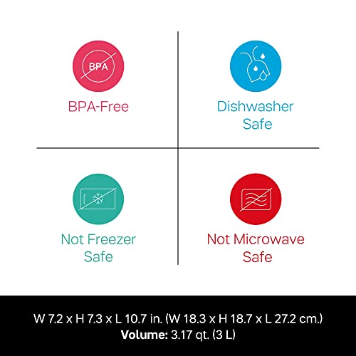 Tupperware Brand Onion & Garlic Smart Container - Keep Contents Firm & Fresh - Store Up to 6lbs - Dishwasher Safe