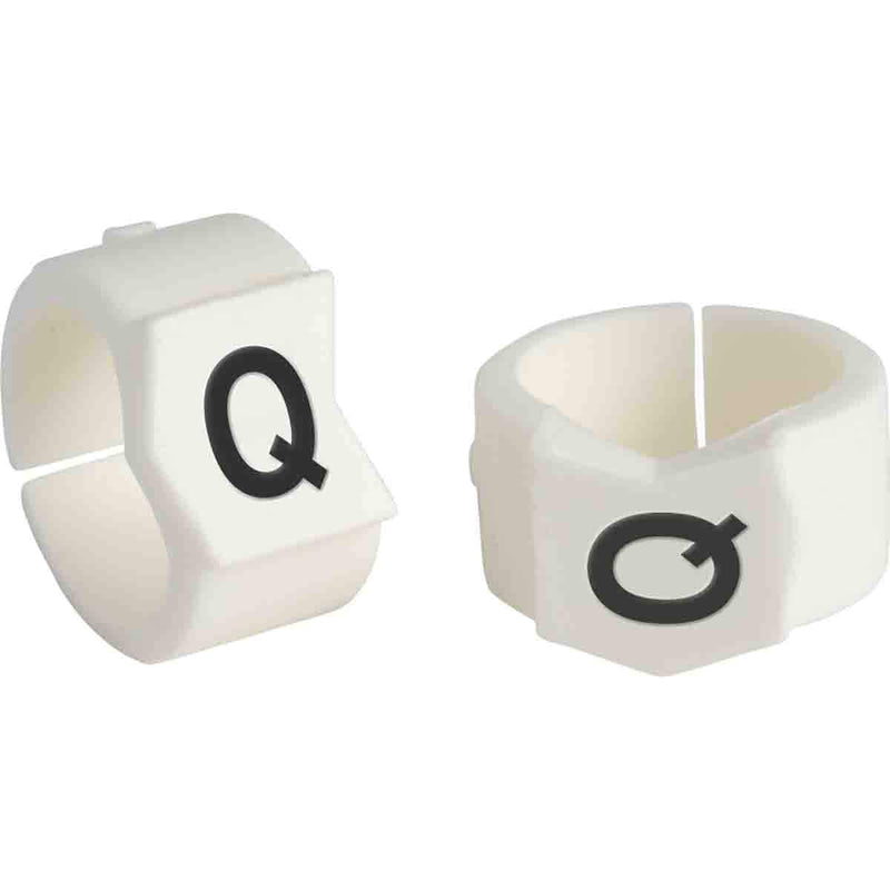 Brady SCN45-Q Black on White, Wire Marker Clip Sleeves (50 Clips)