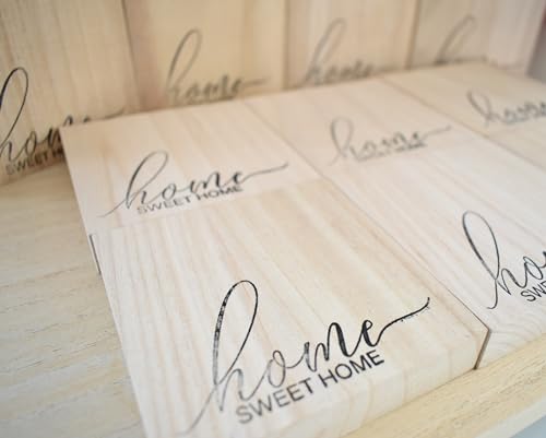 Home Sweet Home Solid Wood Freestanding Plaque. Wooden Shelf Decor. Newlywed Homebuyer Home Ornament. New House Friend Neighbour Gift
