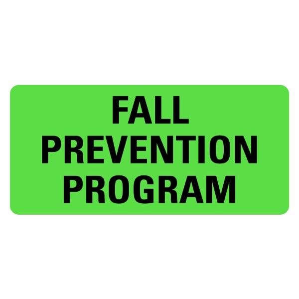 LabelValue.com | Fall PRECAUTIONS Program Medical Healthcare Labels 500-2" x 1" Green Labels Per Roll