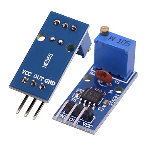 NE555 5-12V DC Adjustable Frequency Module Pulse Generator 5pcs
