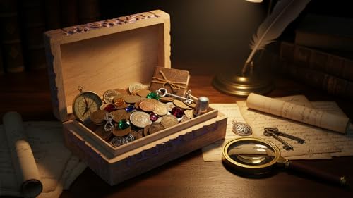 Handmade Wooden Jewelry & Keepsake Box, Decorative Storage Box, 8 x 5 Inch Violet Wash Finish