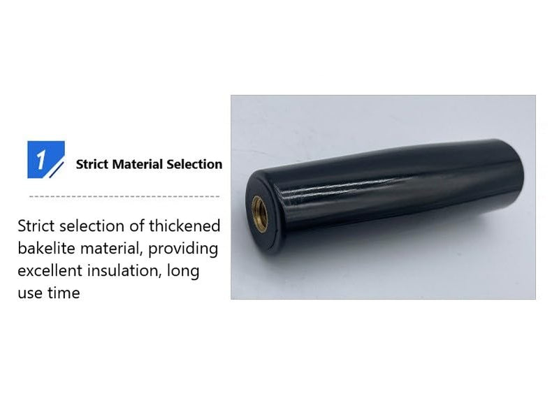 [Australia - AusPower] - Revolving Handwheel Machine Handle for Milling Machinery Male Threaded Stem M6 1pcs 