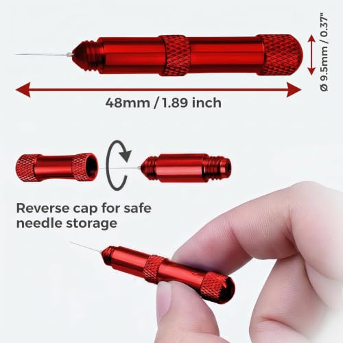 HUBEST 0.3mm stainless steel glue applicator tip and nozzle cleaner for model adhesive dispenser
