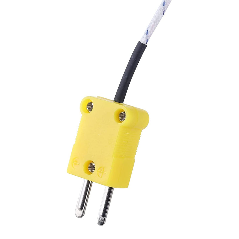 [Australia - AusPower] - 20 Meters 66 ft K Type Mini-Connector Thermocouple Temperature Probe Sensor Temperature Sensing Line K Type Thermocouple Wire Measure Range -50C to +180C Celsius 