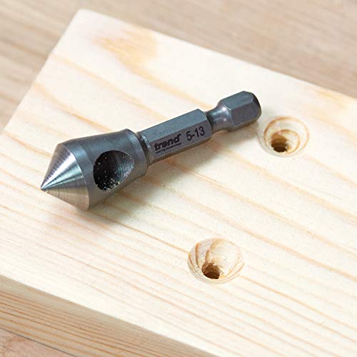 Trend De-Burring Tool for Countersinks, 5mm-13mm, Quick Release Compatible