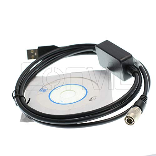 Transfer Data Cable Hirose 6 Pin Male to USB for Topcon Sokkia Trimble S6 S8 M3 Total Stations Hirose 6pin to USB