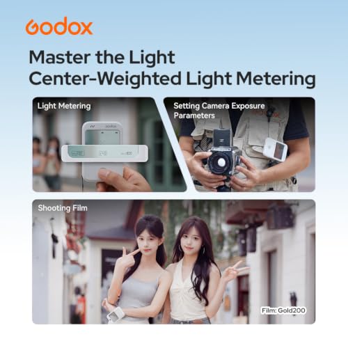 GODOX C100 Transparent Viewfinder Camera, 65g Ultra-Light Translucent Screen, 4 Aspect Ratios, Light Meter, OTG Transfer, Portable Viewfinder Camera