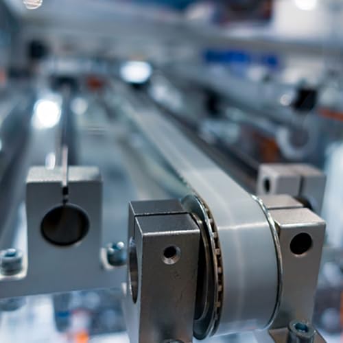 sourcing map 4pcs SK20 Aluminum Linear Rod Rail Shaft Support for 20mm Diameter Shaft, Linear Motion Rail Guides Mounting Bracket with Wrench for CNC Machine, 3D Printer, Automation Equipment