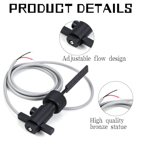Temperature-resistant water paddle flow switch FS-10 100 V, adjustable flow ranges water switch, float switch for floating equipment, gas meter, water meter