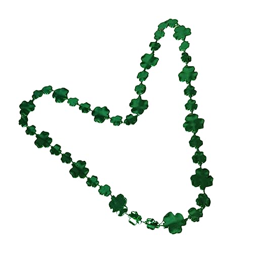 ABOOFAN 2sets St. Patrick's Day Four-leaf Choker Necklaces Resin Shamrock Necklace for Women Men Necklaces Chain Design for Party Wear 3pcs*2