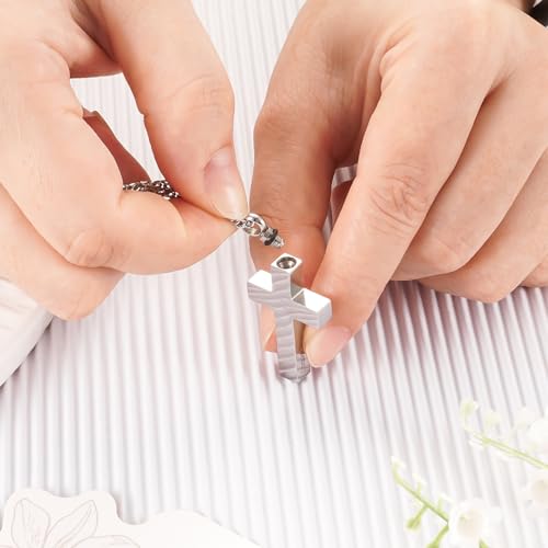 Screw Top Ring with Screwdriver for Cremation Jewelry -Silver Silver Top Ring & Screwdriver