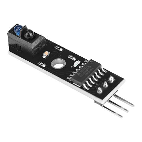 IR Infrared Obstacle Avoidance Sensor Module for 1 Channel 1 mm - 25 mm TCRT5000 Infrared Reflection Tracking Sensor Module Smart Car Black/White Line Detection Pack of 3 | Obstacle Avoidance 1 Channel Line Tracking for Smart Cars