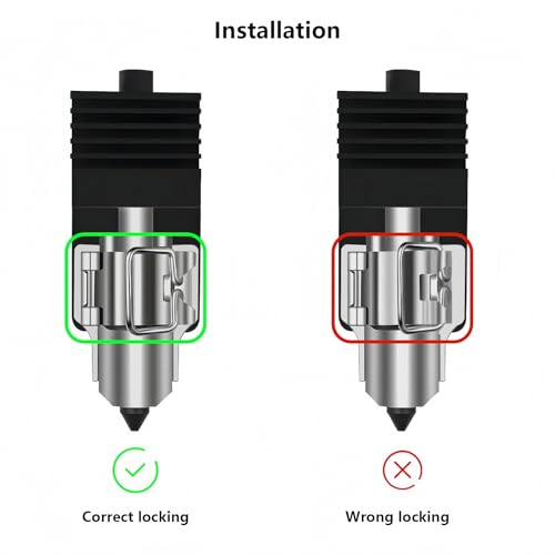A1 Series Hotend Heating Assembly, 3D Printer Print Head Heater and Heating base Kit for A1 and A1 Mini A1 Heating Assembly