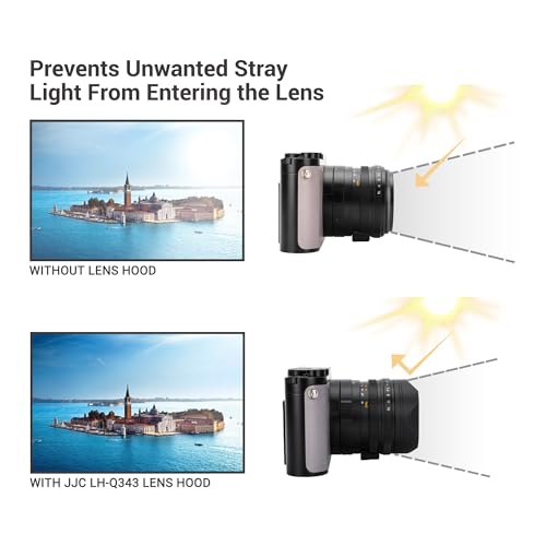 Metal Square Lens Hood Shade Protector for Leica Q3 43 Q2 Digital Camera for Leica Q3 43/Q3/Q2 Camera