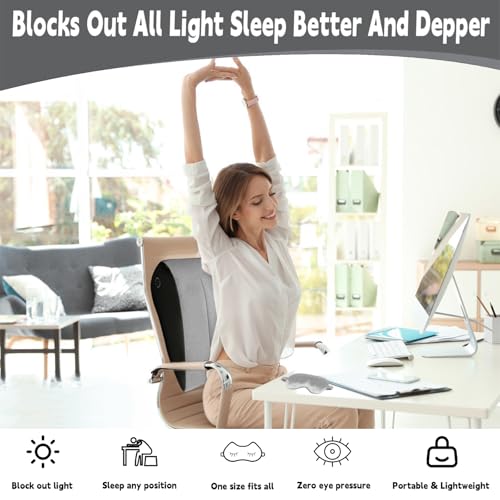 TheClover Inflatable Wedge Pillow for Sleeping - Use in Bed Back Support,Leg Elevation, Wedge Pillow for Sleep, Portable Travel Triangle Gift,Complimentary Silk Eye mask Grey