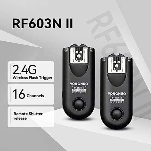 YONGNUO RF-603II N3 Wireless Shutter Release Flash Trigger for Nikon