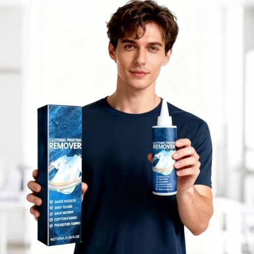 Flock Remover Clean, Easy Quick Mild and Suitable for Misprints on Textiles Also Has Silver Curved Tweezers and Curved Scraper