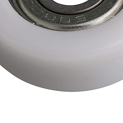 30MM OD 608ZZ Bearing Flat Groove Ball Bearing Guide Pulley Wheels Roller 93KG Load Bearing Furniture Pulley Pack of 4
