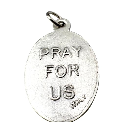 Saint Sebastian Medal Italian Metal Pendant Prayer Card Patron Athletes