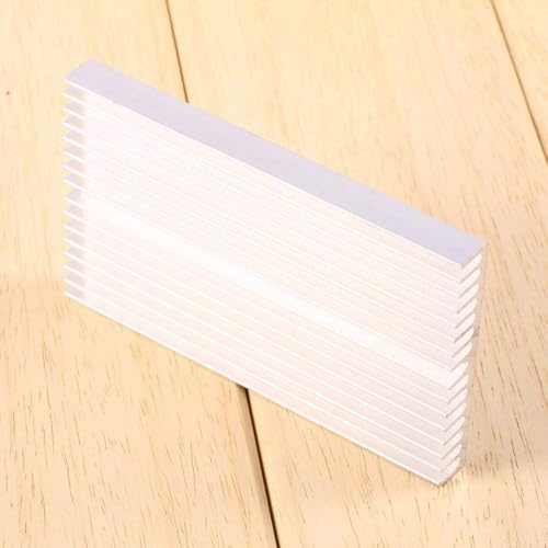 Aluminium Heat Sink/Cooling Fins, Large, Aluminium Heat Sink Diffusion Cooling Fin for LC COB LED Amplifier Transistor, 100 x 60 x 10 mm Heatsink for LED