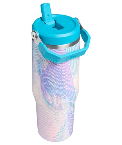 STANLEY IceFlow 2.0 Flip Straw Tumbler, 30 oz, Sea Glass Plume 30 Ounces