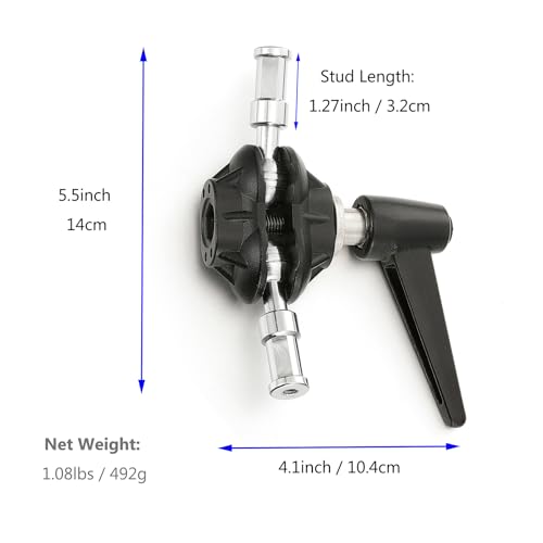 PHOCUS Light Stand Adapter Camera Mount Bracket, Double Swivel Ball Joint