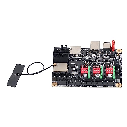 Laser Engraver Motherboard, Functional 520KByte RAM Built-in WiFi 32bit 8192KBytes Flash Support LCD Laser Engraver Control Board for DIY (Mainboard)