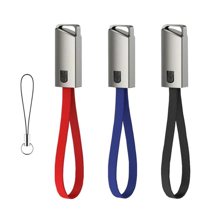 [Australia - AusPower] - BoxWave Cable Compatible with Bumpboxx Retro Pager - USB Type-C Keychain Charger, Key Ring USB Type-C to Type-A 8 in USB Cable - Jet Black 