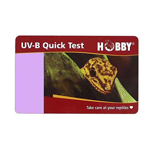 Hobby Terraristics UV-B Quick Test I UV-B Quick Test I Can Be Used Up to 500 Times I Contains 2 Cards