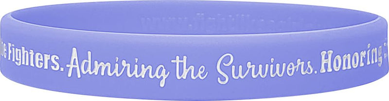 [Australia - AusPower] - Supporting the Fighters, Admiring the Survivors, Honoring the Taken Silicone Wristband (10 Pack) Periwinkle 