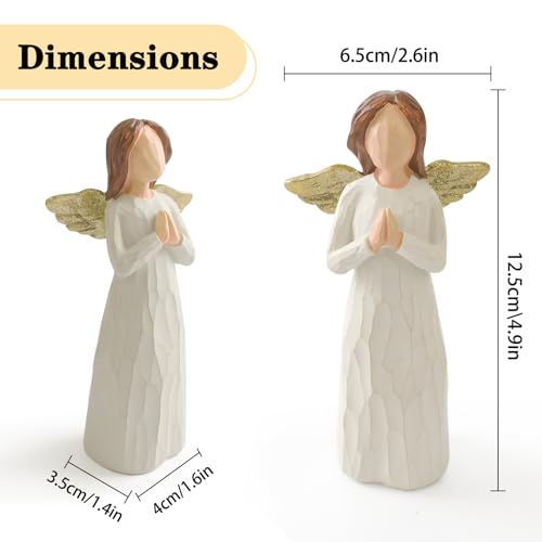 Praying Angel Figurine Christian Baptism Gifts for Girls Women Pray-1