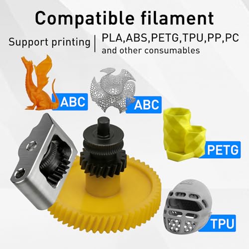 3D Printer Extruder Gear Assembly Compatible with Bambu Lab P2S Filament Drive Transmission Replacement Part