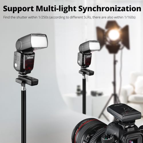 Godox CT-16 Wireless Radio Flash Trigger (1x Transmitter + 2X Receiver) Kit,Compatible for Canon Sony Pentax DSLR Camera