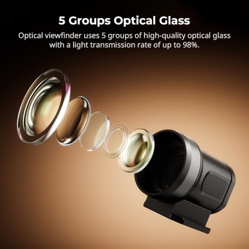 SmallRig 28mm External Optical Viewfinder, Cold Shoe Mount - 5873