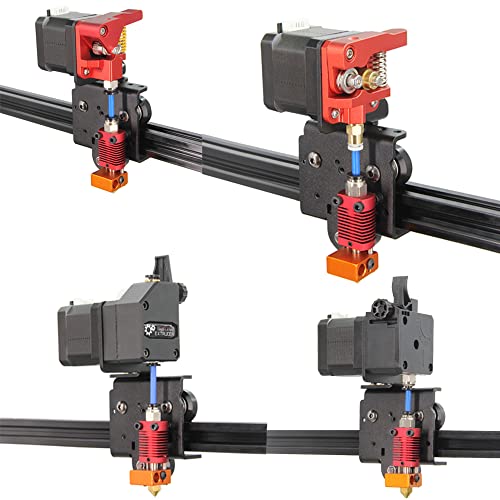 Upgrade Direct Drive Support Aluminum Alloy Plate with 3pcs Pulleys Compatible with Dual/Single Gear/Titan/BMG Extruder for Ender 3 V2 Ender 3 Pro CR-10(Plate)